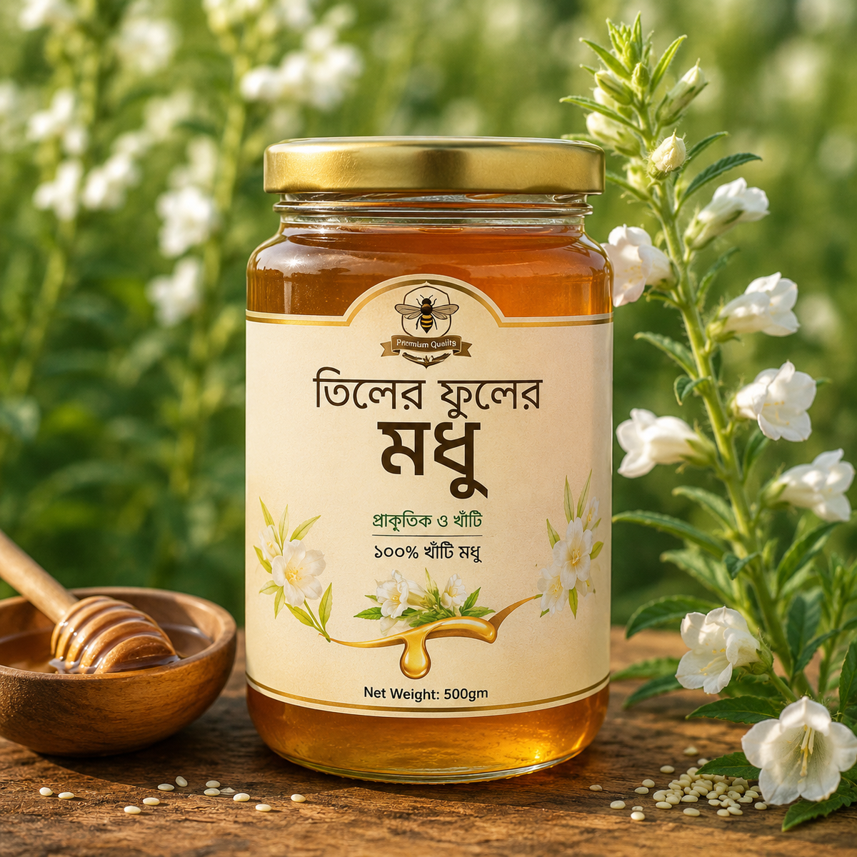 তিলের ফুলের খাঁটি মধু